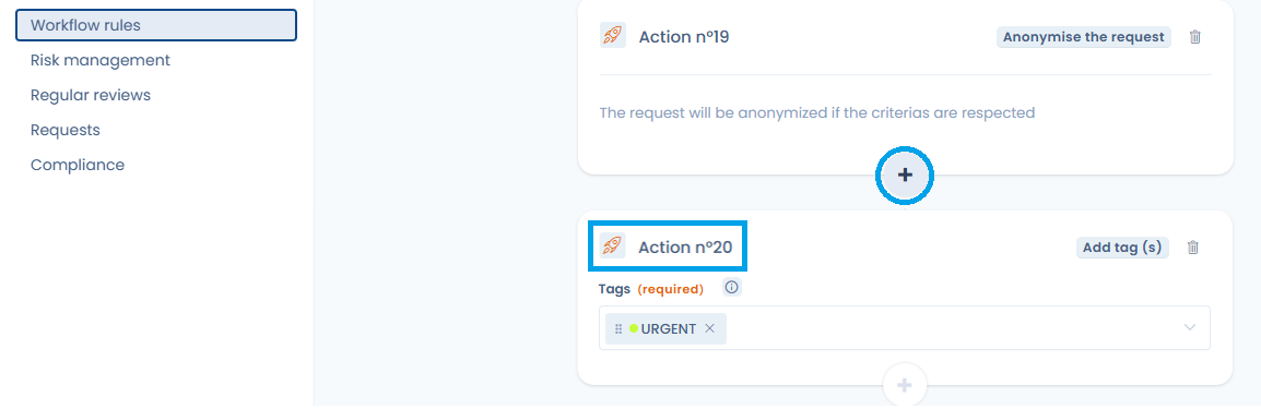 Workflow rule with up to 20 actions